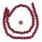 The Bead Chest Natural 12mm Wooden Beads in Red for Jewelry Making – Round Loose Wood Spacer Beads I Approximately 35 Beads